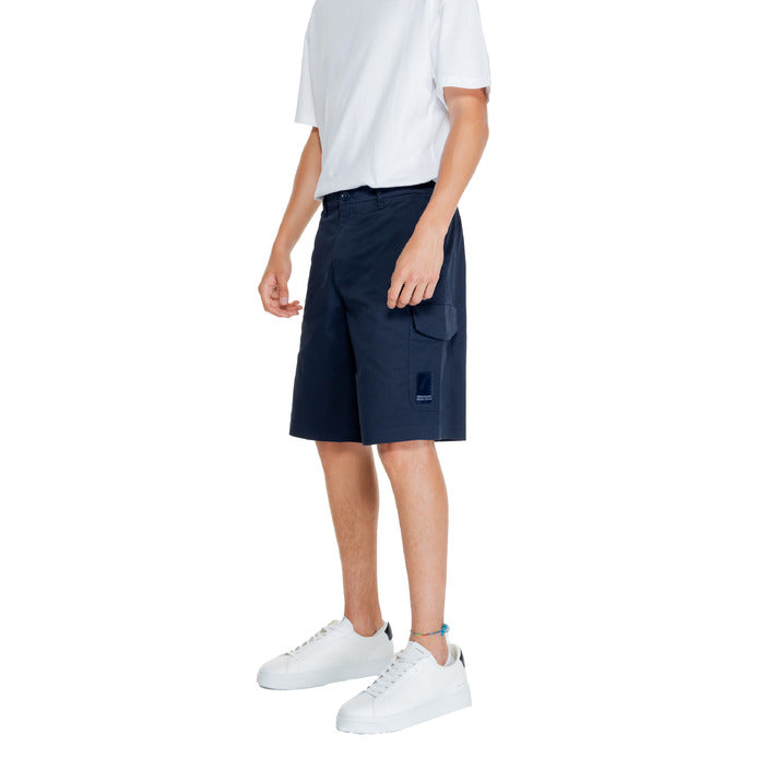 Armani Exchange Logo Cotton-Rich Cargo Shorts