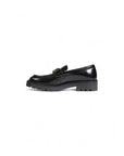 Calvin Klein Logo All Black Genuine Leather Loafer