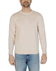 Gas Minimalist Crewneck Sweater - Beige