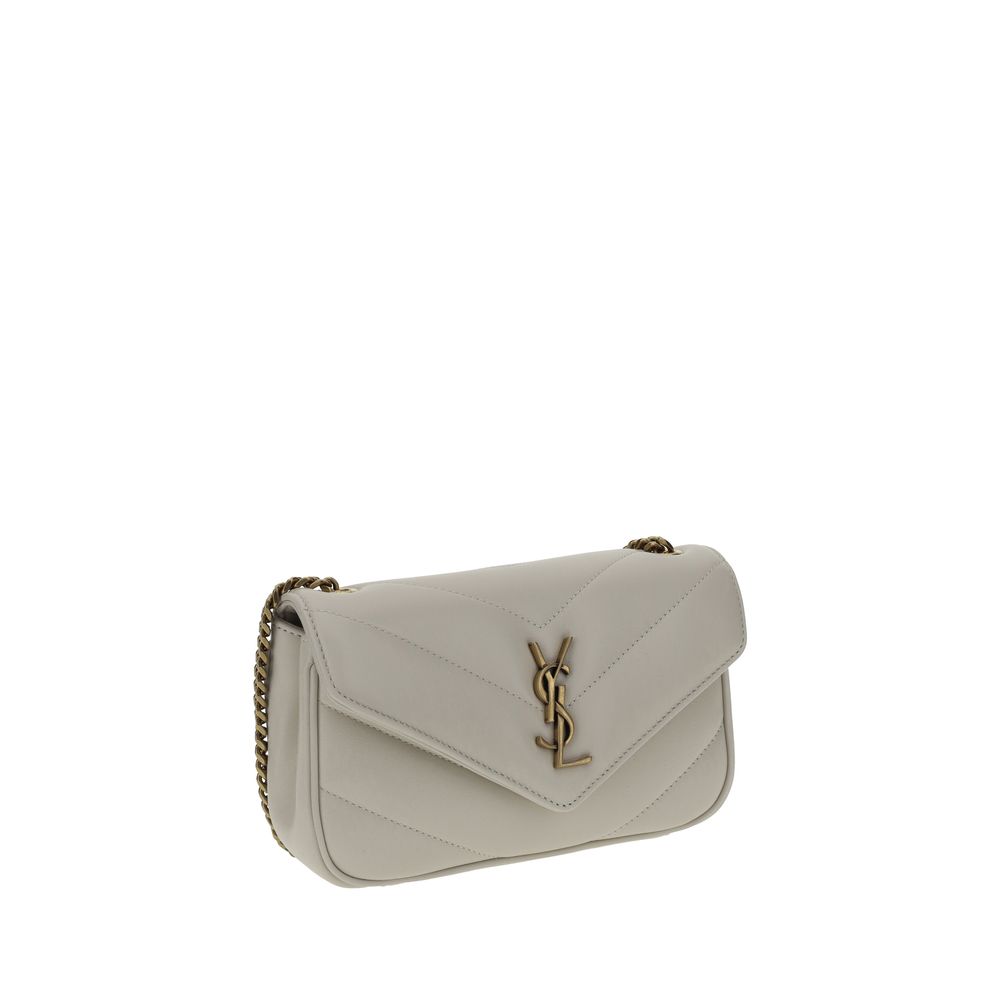 YSL Lou Lou leather chevron quilted shoulder bag