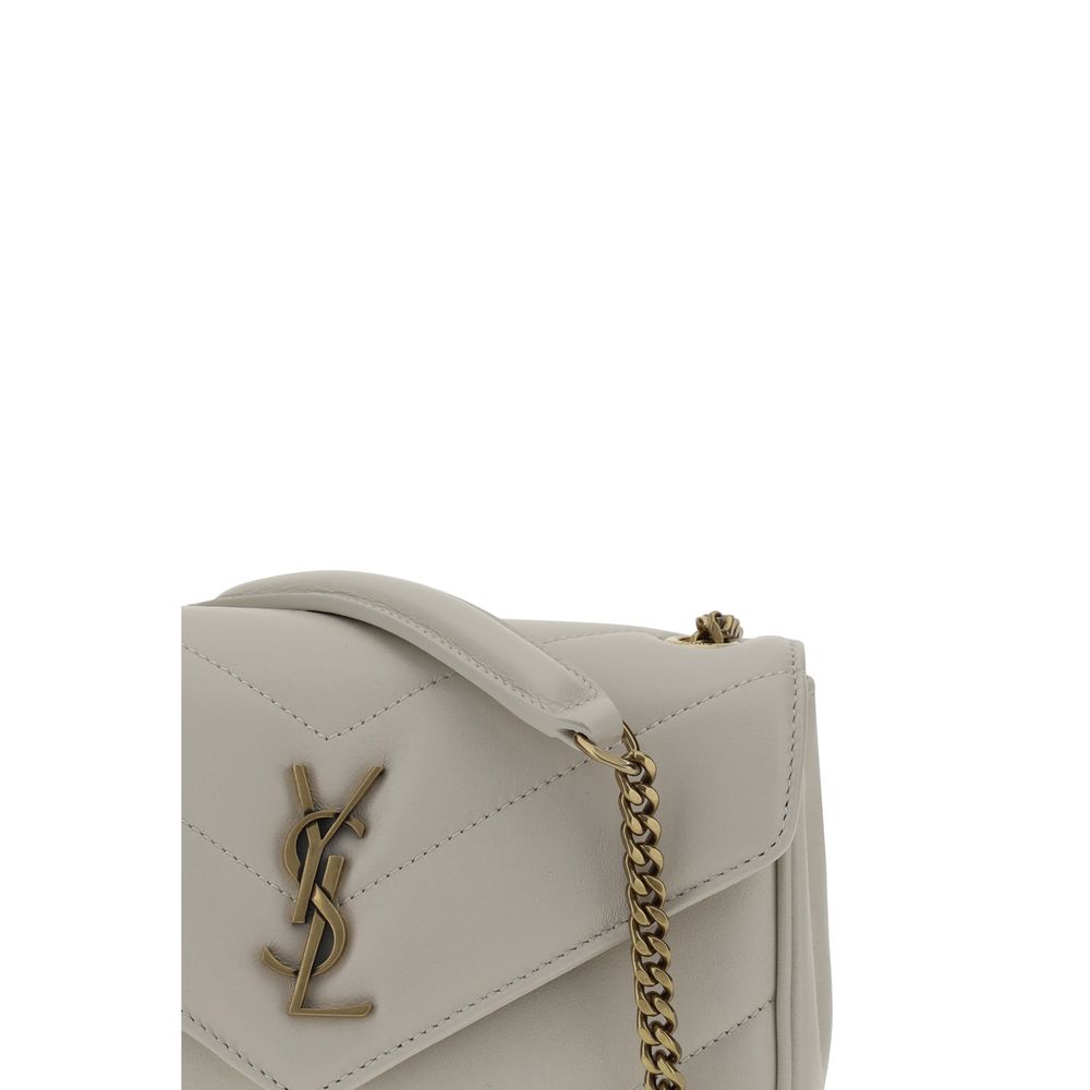 YSL Lou Lou leather chevron quilted shoulder bag