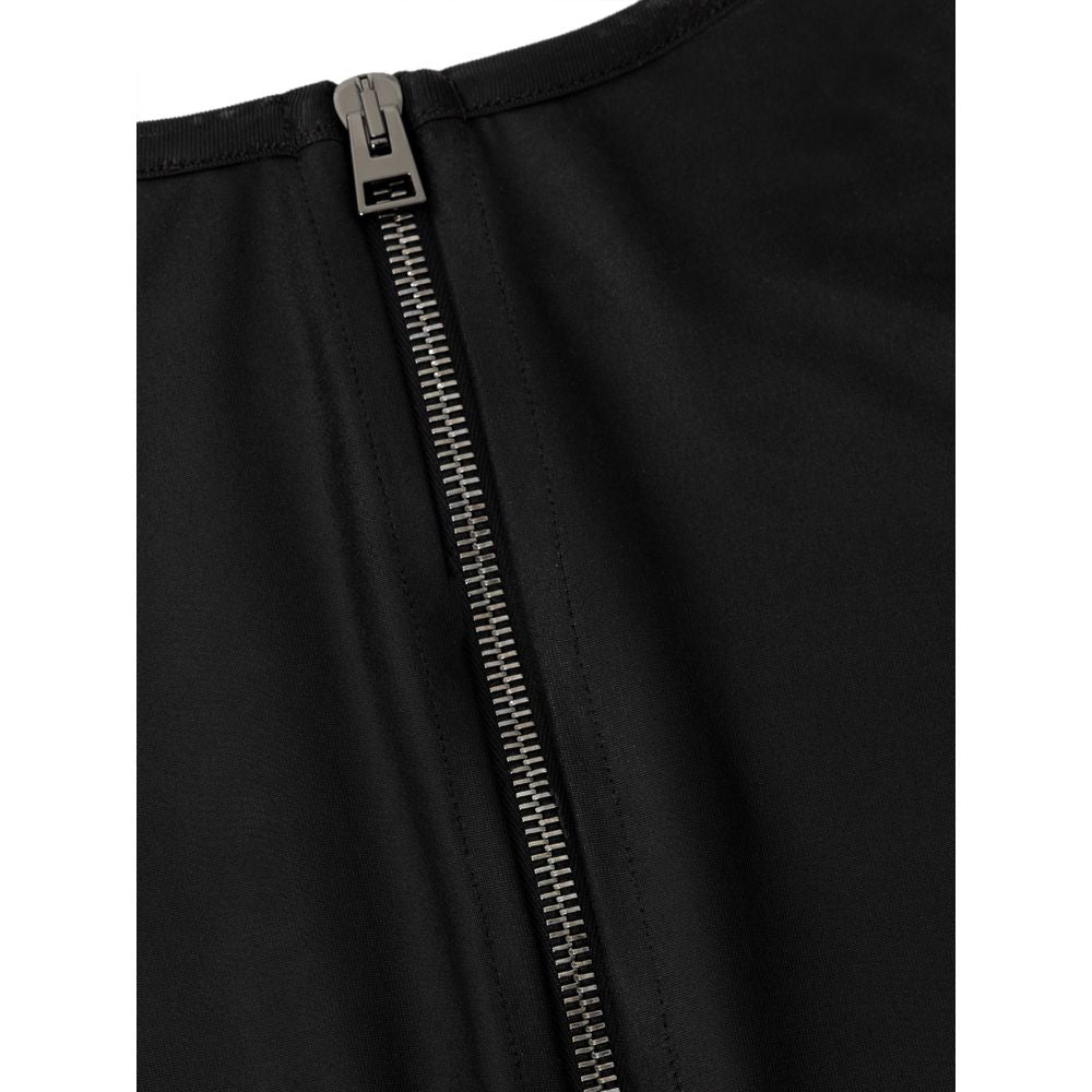 Tom Ford Long Sleeve Shimmer Top - Black