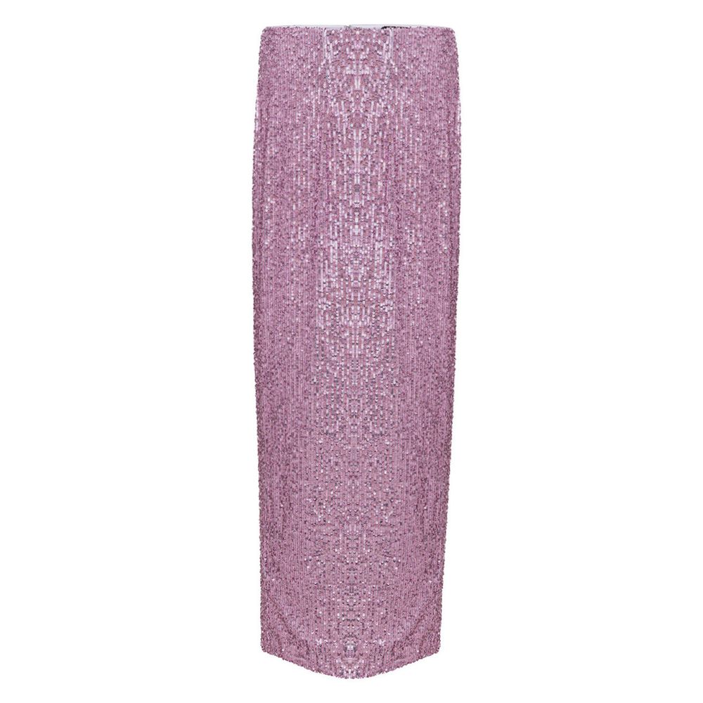 Tom Ford Pink Sequin Back Slit Maxi Skirt