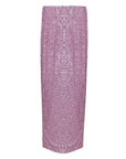 Tom Ford Pink Sequin Back Slit Maxi Skirt