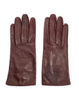 Dolce & Gabbana Leather Gloves - Burgundy