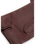 Dolce & Gabbana Leather Gloves - Burgundy