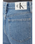 Calvin Klein Jeans Logo Vintage Blue Straight Leg Ankle Cut Jeans
