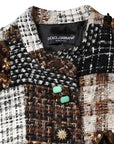 Dolce & Gabbana Patchwork & Mismatch Buttons Coat