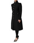 Dolce & Gabbana Wool Military Coat - Black