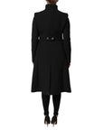 Dolce & Gabbana Wool Military Coat - Black