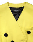 Dolce & Gabbana Double-Breasted Trench Coat - Limoncello Yellow