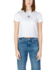 Calvin Klein Jeans Logo Pure Cotton Crop T-Shirt - Multiple Colors