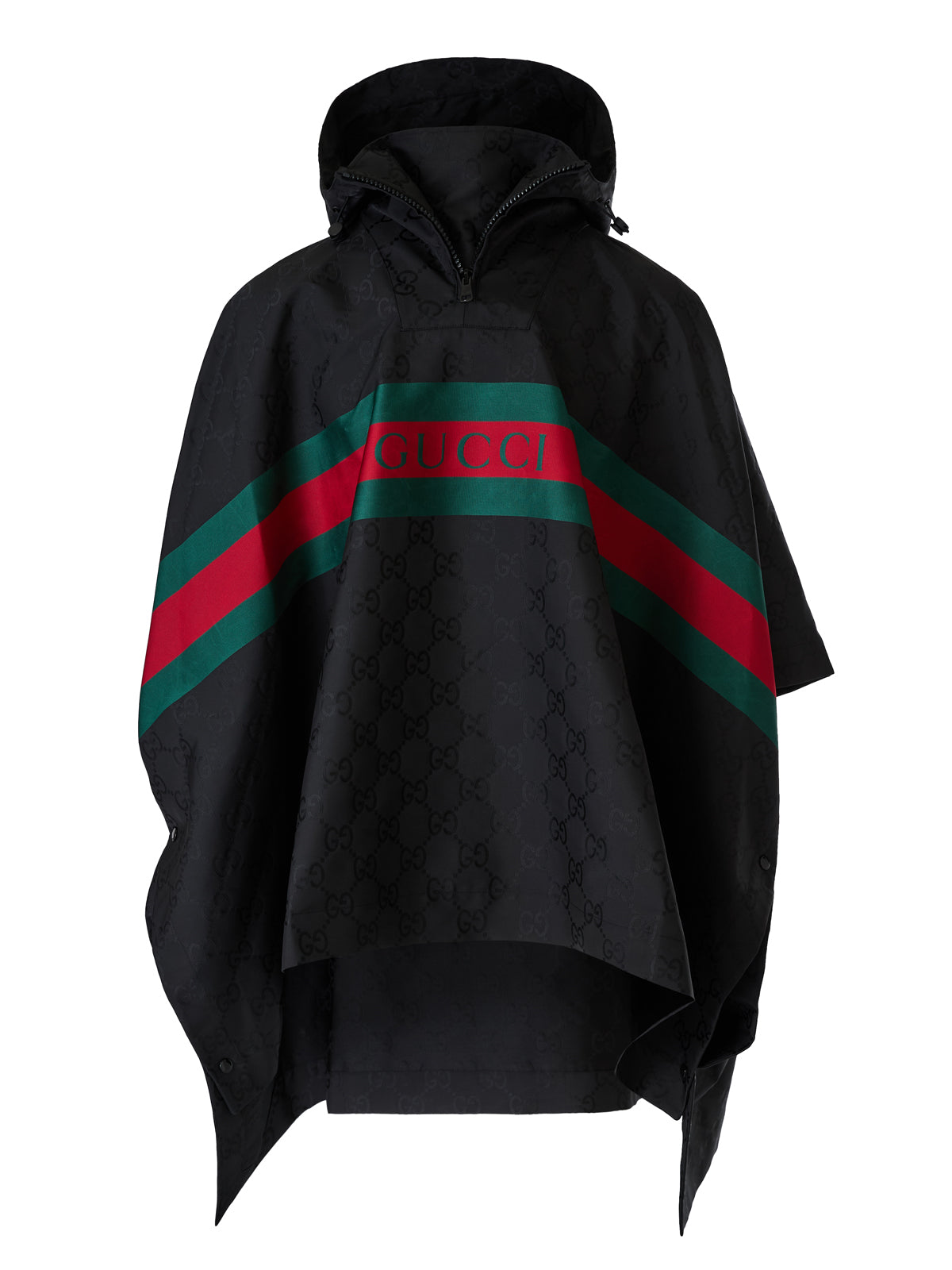 Gucci GG cotton hooded cape 