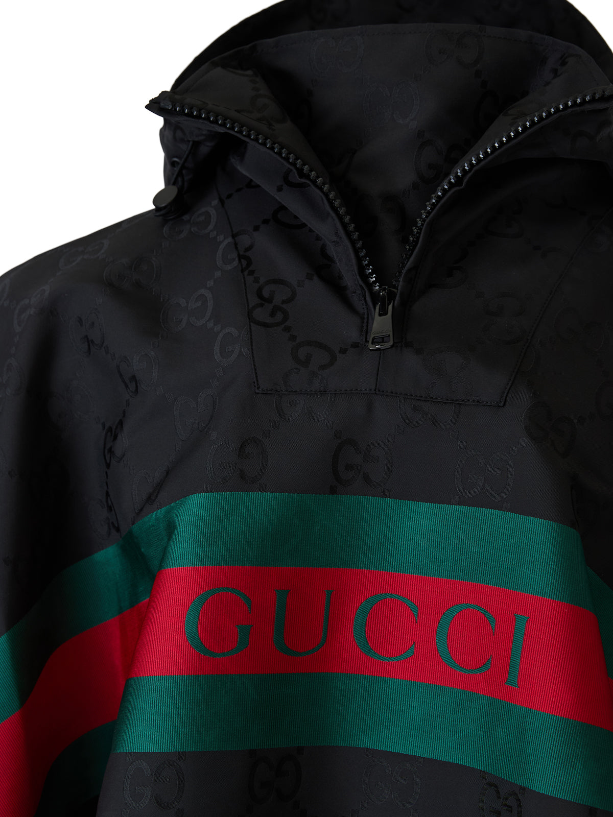 Gucci GG cotton hooded cape 