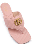 Gucci Mystic Pink Nappa Leather Charlotte Sandals