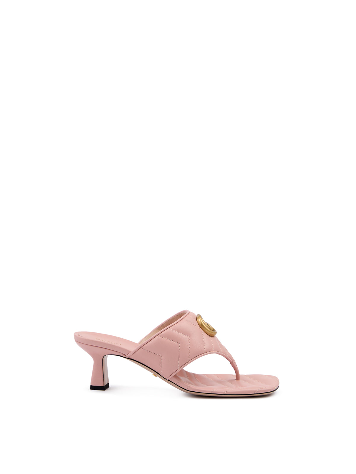 Gucci Mystic Pink Nappa Leather Charlotte Sandals