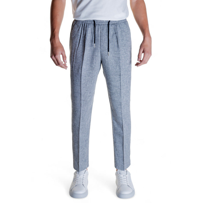 Antony Morato Linen-Blend Ankle Length Slim Fit Pants