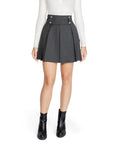 Morgan De Toi  High Waist Pleated A-Line Mini Skirt