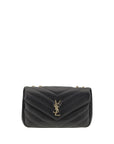 YSL Lou Lou Leather Chevron Quilted Shoulder Bag