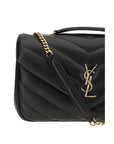 YSL Lou Lou Leather Chevron Quilted Shoulder Bag