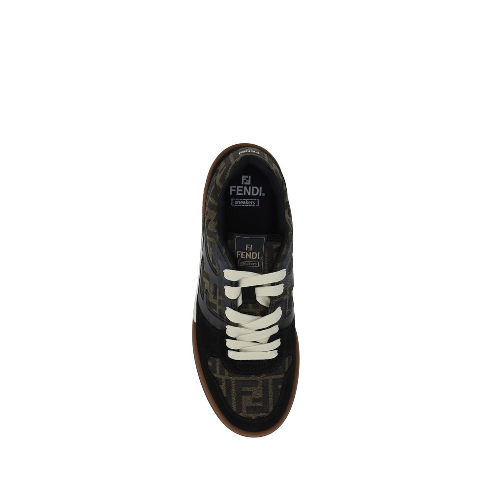 Fendi Lace-Up Low Top Sneakers