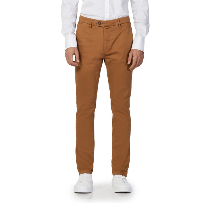 Borghese Men Slim Fit Chinos - camel