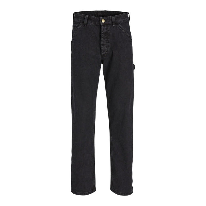 Jack & Jones Logo Multi-Pocket Black Denim Baggy Jeans