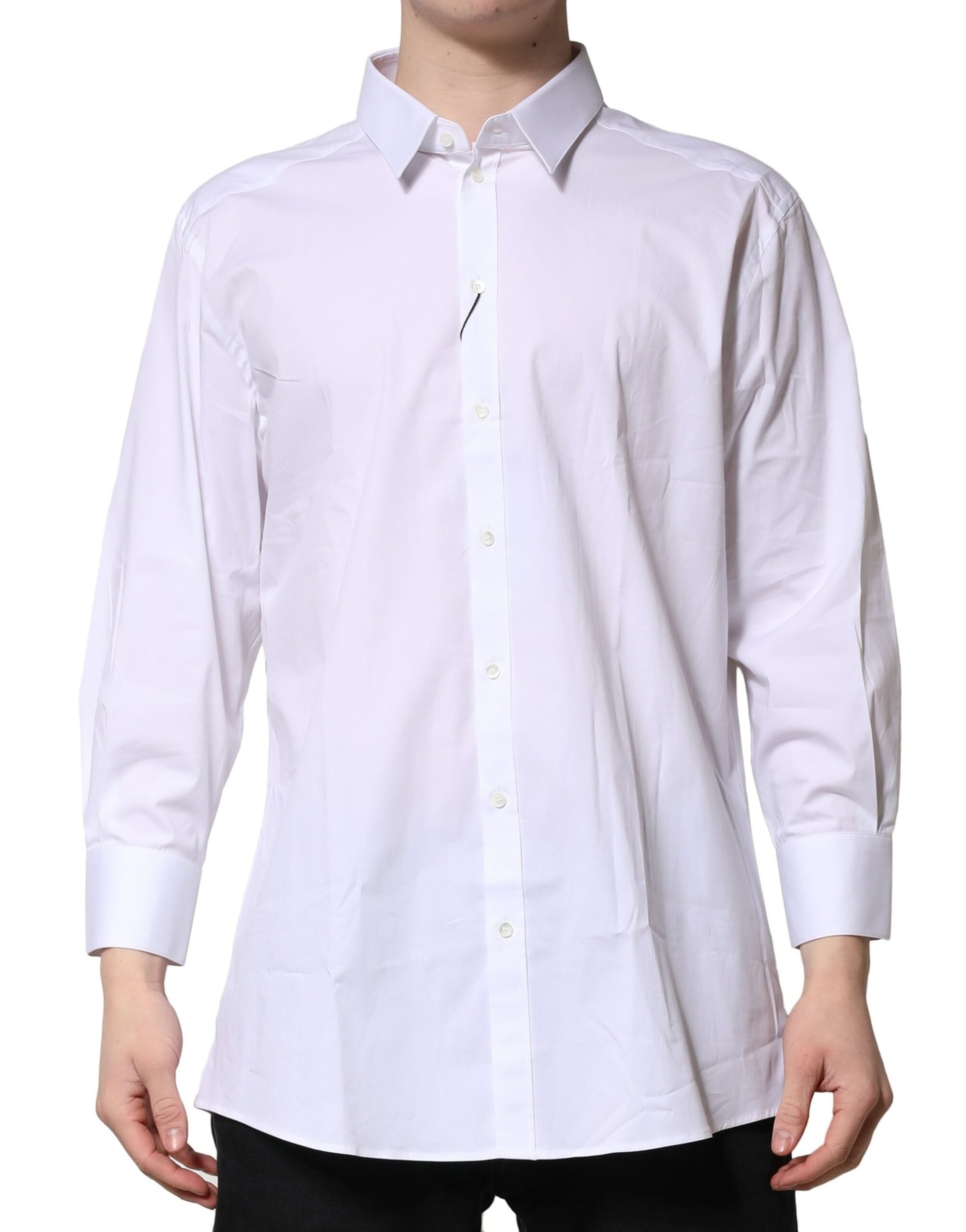 Dolce & Gabbana White Casual Collar Shirt