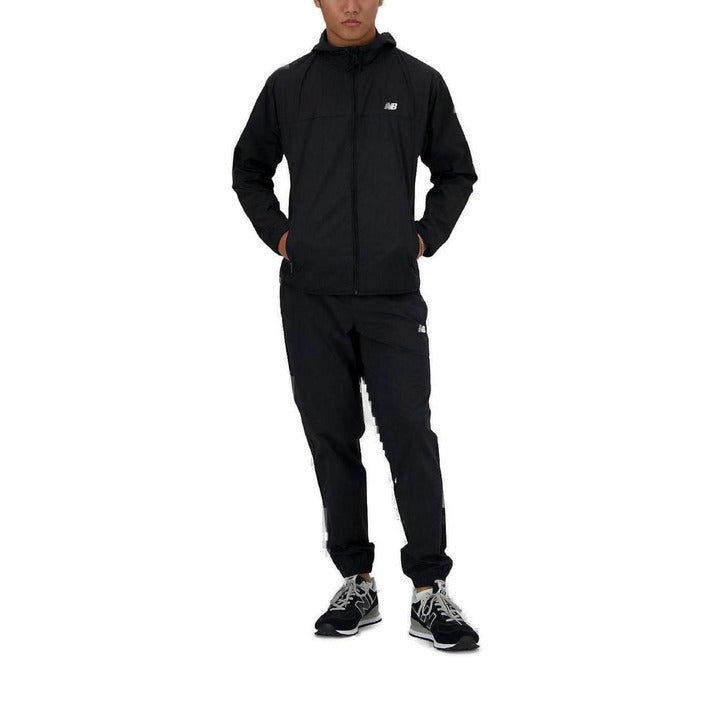 New Balance Logo Athleisure Hooded Jacket - Black