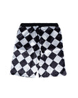 Minimal Logo Checkered Shorts