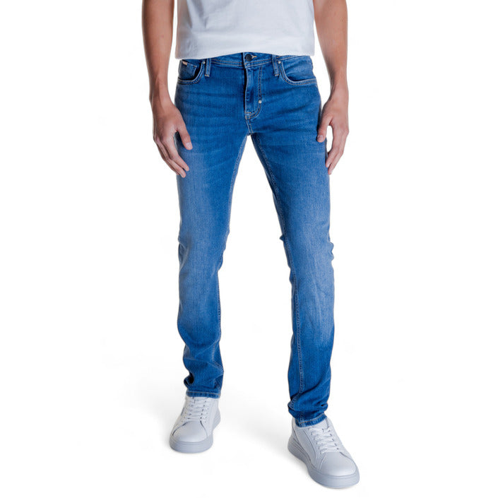 Antony Morato Logo Light Wash Skinny Jeans