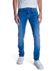 Antony Morato Logo Light Wash Skinny Jeans