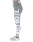 Nike Logo Cotton-Blend Athleisure Leggings