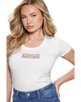 Guess Logo Stretchy Cotton Short Sleeve T-Shirt - Multiple Colors