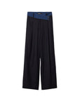 Desigual High Waist Baggy Pants Wool-Blend