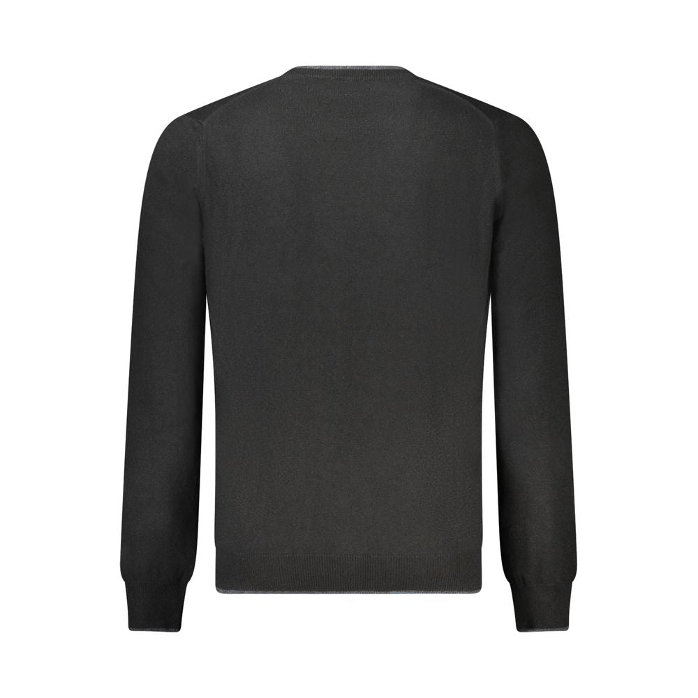 North Sails Logo Wool Crewneck Sweater - Charcoal 