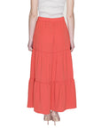 JDY Tiered Maxi Skirt - Orange