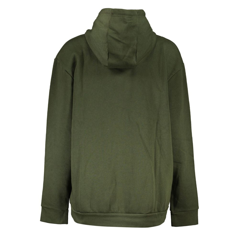 Cavalli Class Leopard Print Hoodie - Military Green