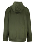 Cavalli Class Leopard Print Hoodie - Military Green