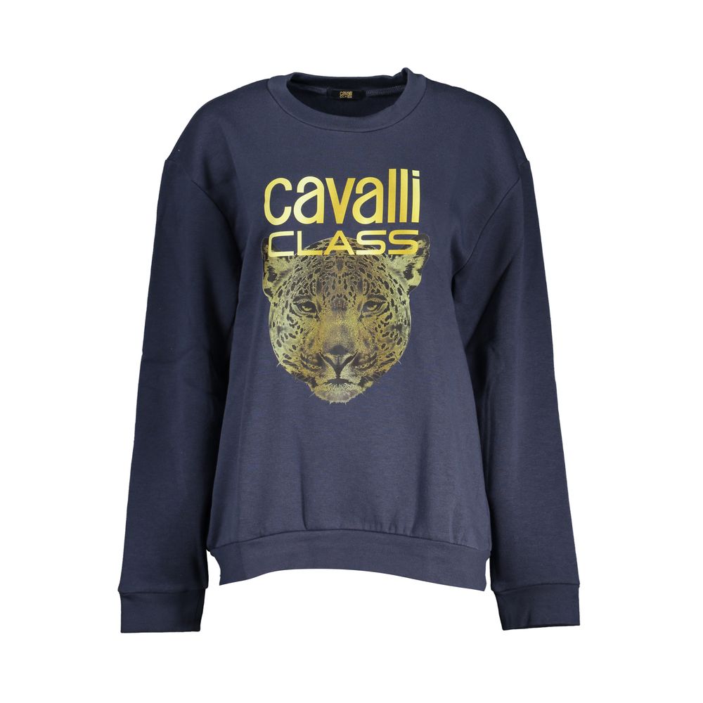 Cavalli Class Leopard  Sweatshirt - Rustic Blue