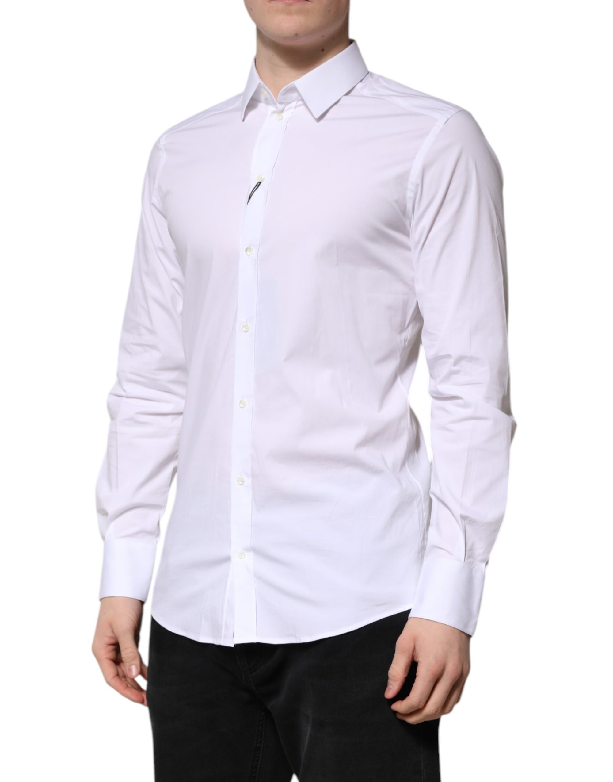 Dolce & Gabbana White Collar Shirt
