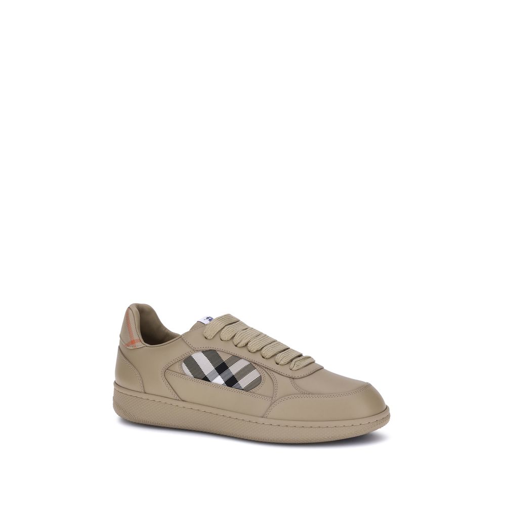 Burberry Terrace Leather Low Top Sneakers