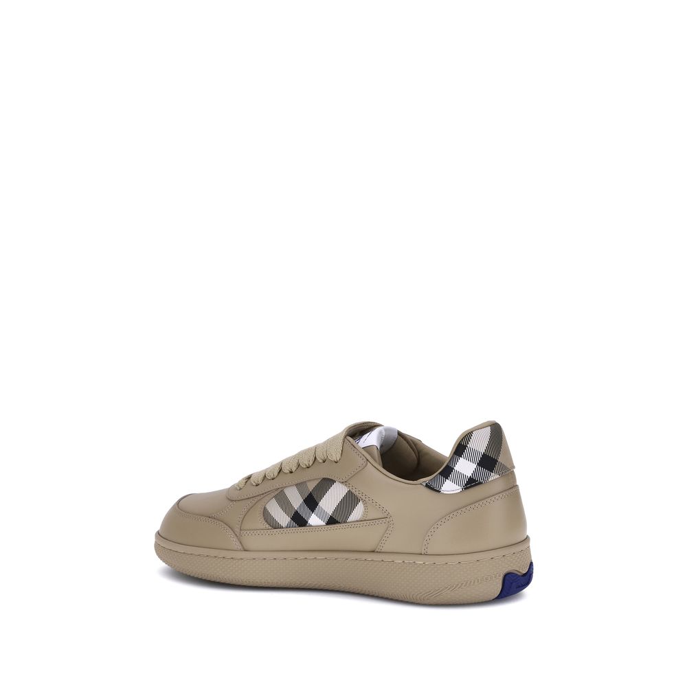 Burberry Terrace Leather Low Top Sneakers
