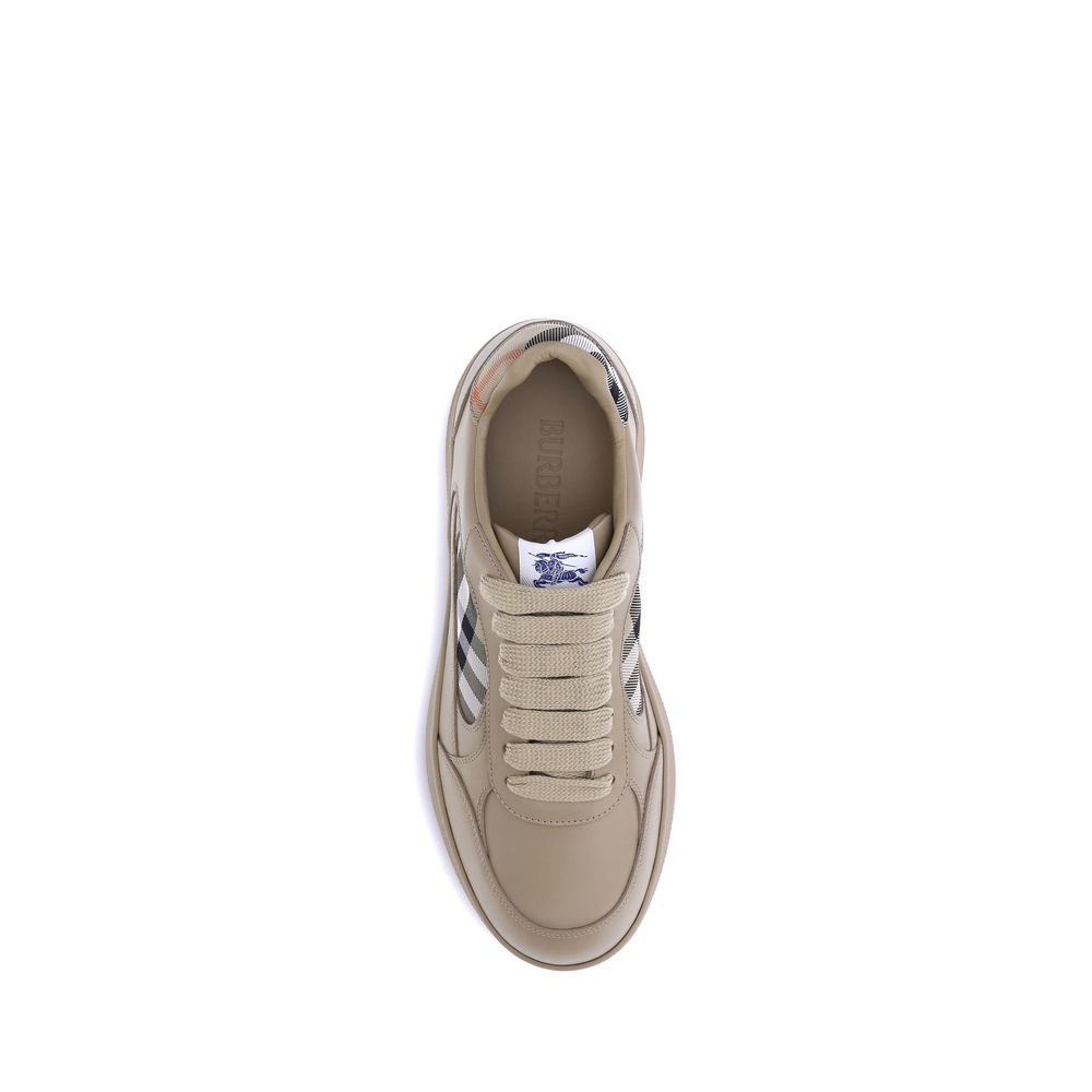 Burberry Terrace Leather Low Top Sneakers