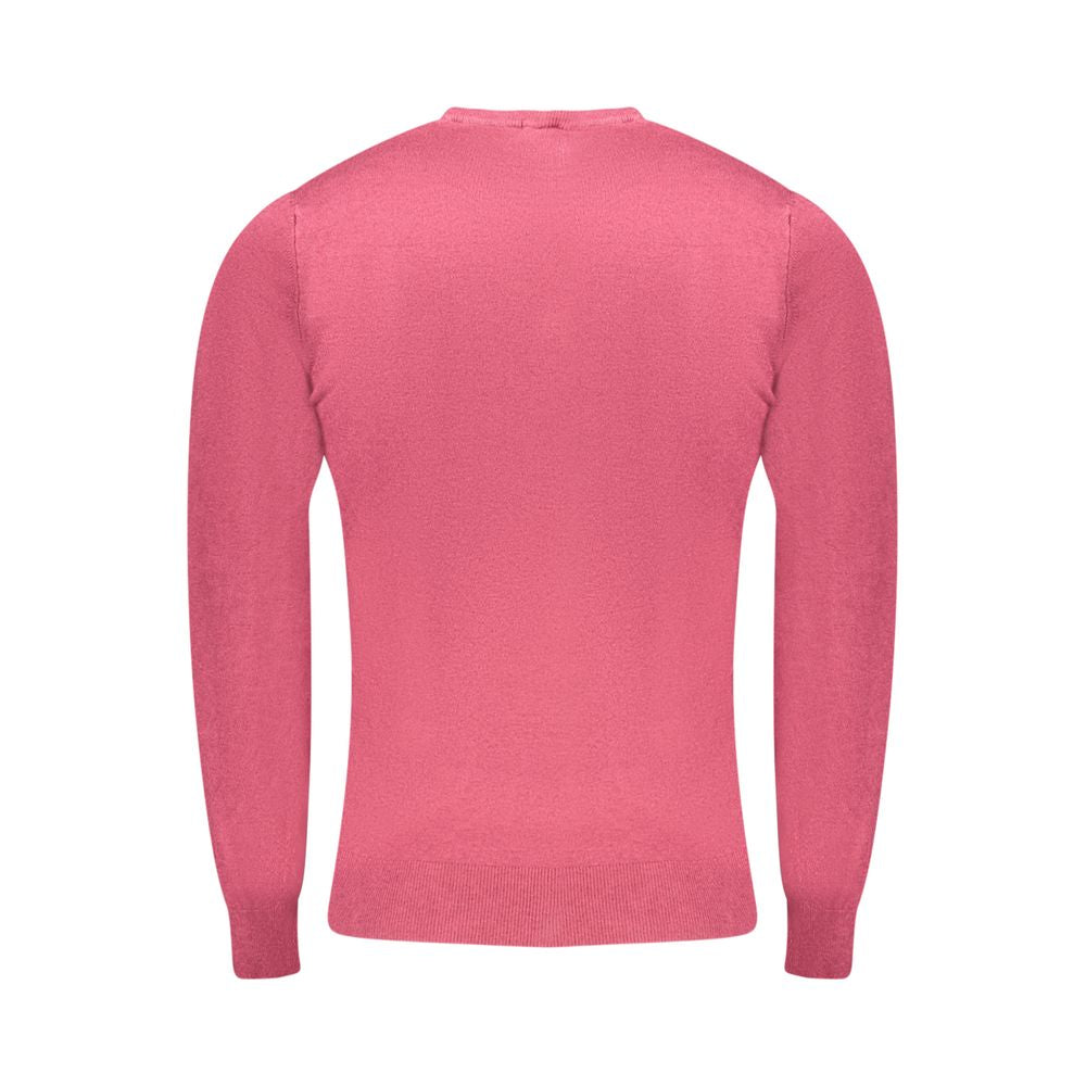 Cavalli Class Vintage Red Fitted Sweater