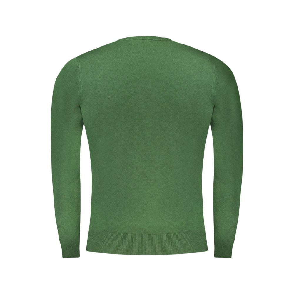 Cavalli Class Green Fitted Sweater