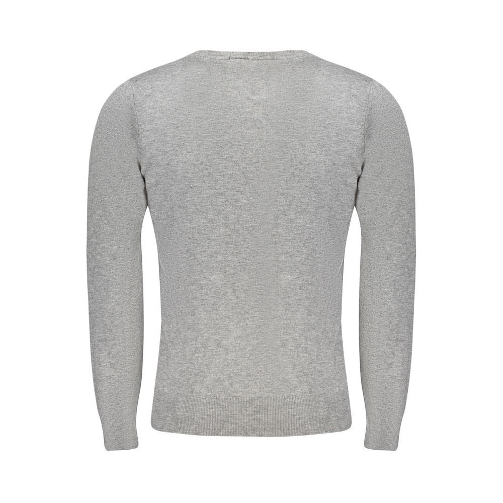Cavalli Class Marle Gray/Grey Fitted Sweater