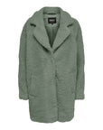 Only Minimalist Khaki Green Fleece Coat