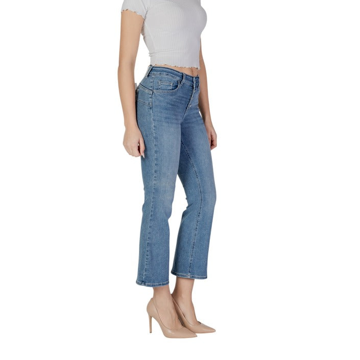 Liu Jo Light Wash Boot Cut Cropped Jeans