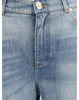 Balmain Light Wash Flared Jeans